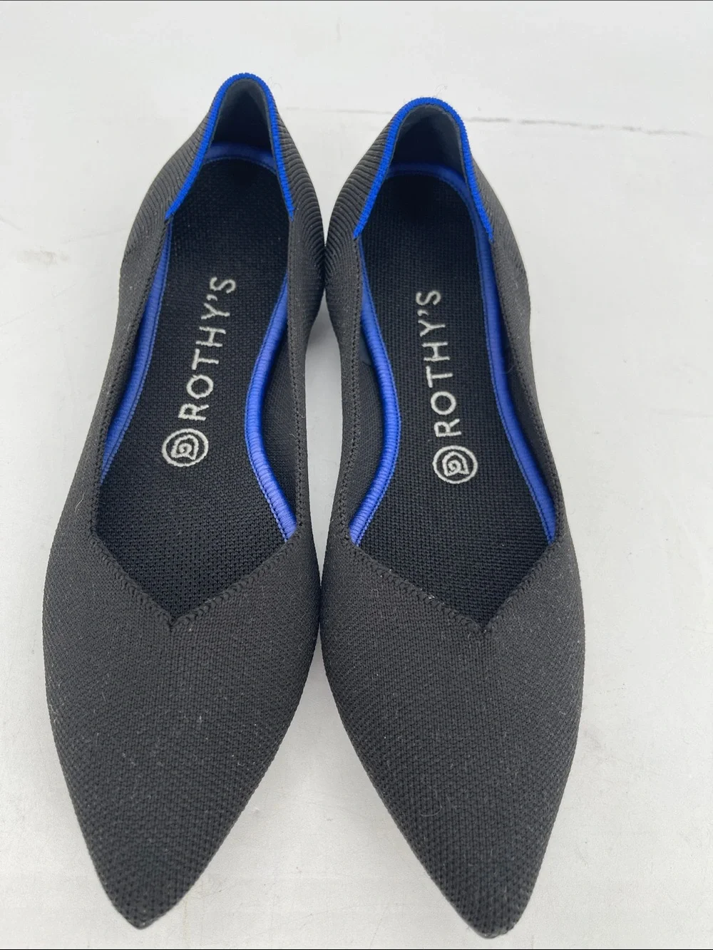 Rothy's Black The Point Flats Women Size 9